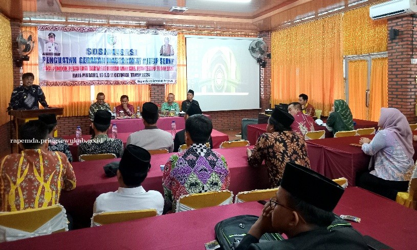 Puluhan Santri di Pringsewu Ikuti Sosialisasi Penguatan Germas Bagi Pondok Pesantren 