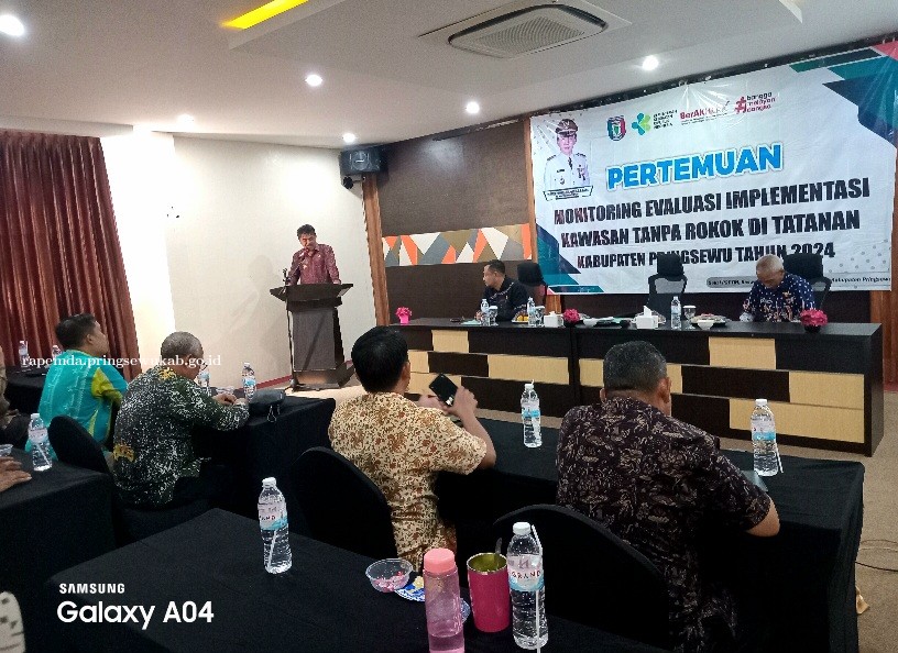 Pemkab Pringsewu Monitoring & Evaluasi Implementasi Kawasan Tanpa Rokok 