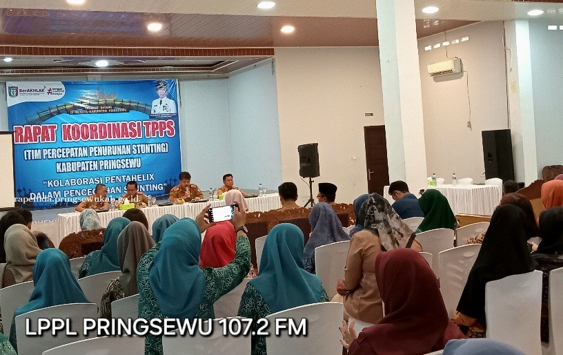 Tim Percepatan Penurunan Stunting Kabupaten Pringsewu Rapat Koordinasi 