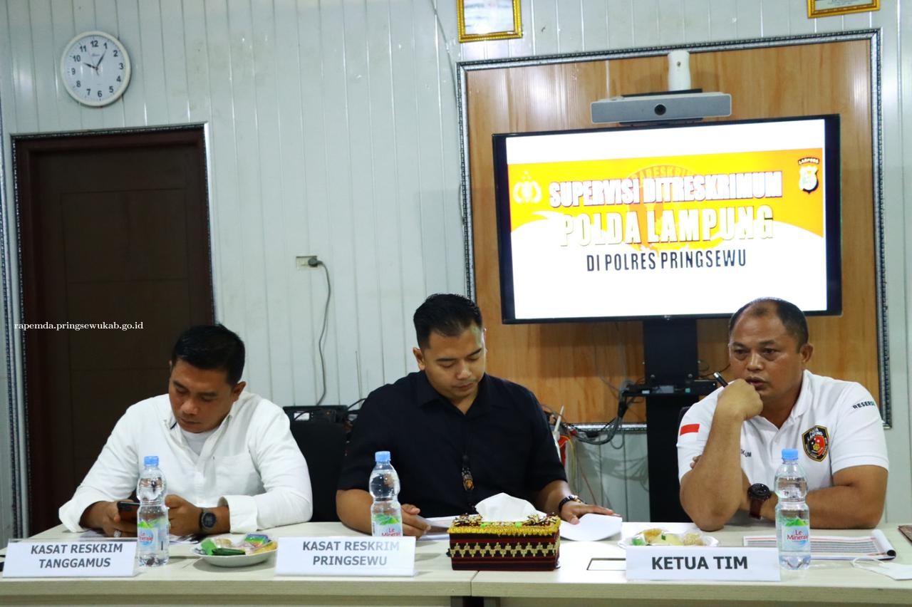 Ditreskrimum Polda Lampung Supervisi Satreskrim Polres Pringsewu & Tanggamus