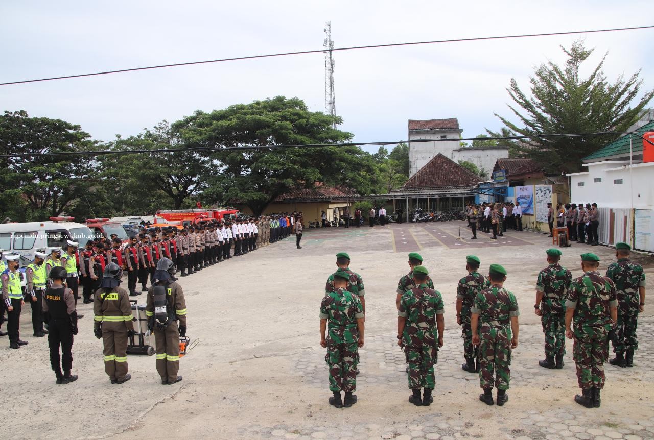 Amankan Kejurnas Angkat Berat Di Pringsewu, Ratusan Aparat Disiagakan 