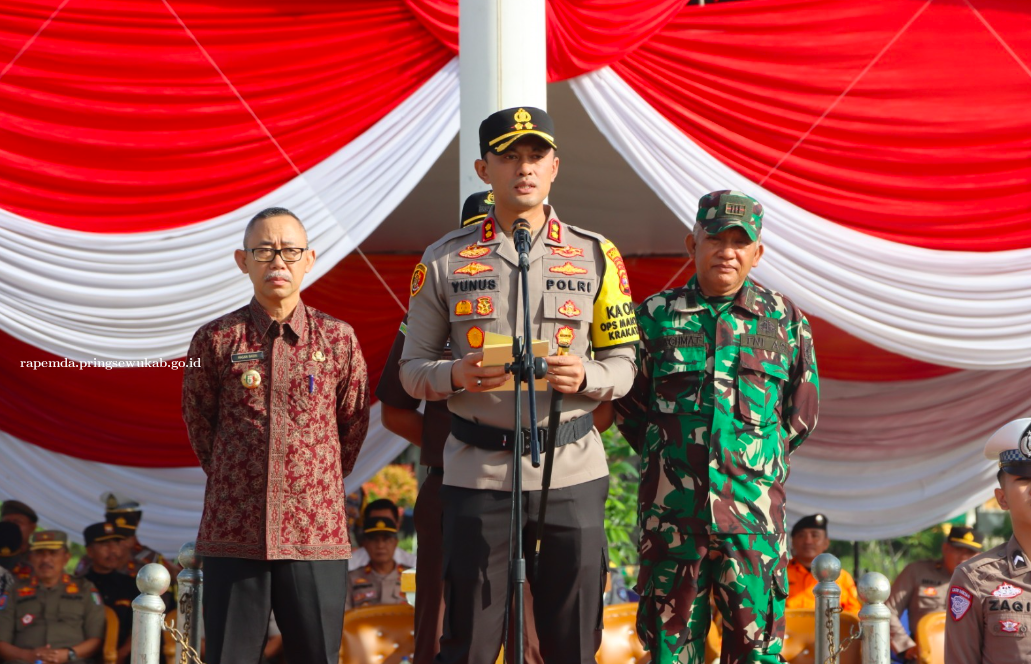 Polres Pringsewu Gelar Apel Operasi Lilin Krakatau 2024, Siap Amankan Natal dan Tahun Baru